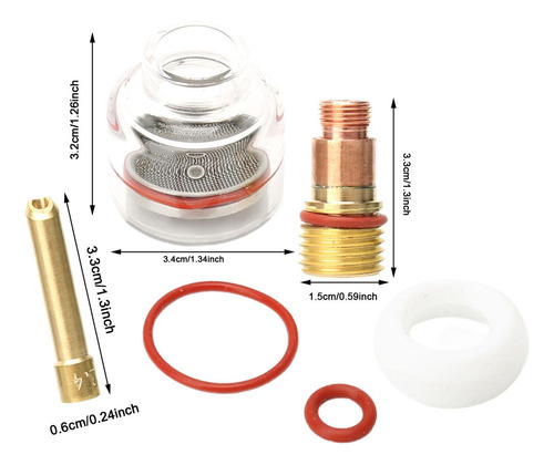/para 6pcs Kit De Copa De Vidrio De De Vidrio Transparente