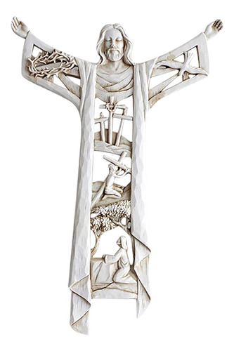 Escultura De Oración Cruzada En Forma De Cruz