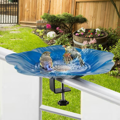 Bandeja Para Comedero De Pájaros Con Barandilla De Terraza