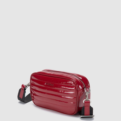 Bolsa Bandolera Crossbody Bubba Bags Purse Gloss Unisex Rouge Lisa Metalicos Negro