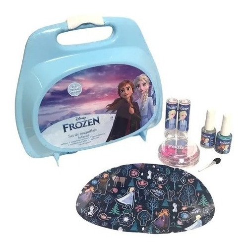 Set Maquillaje Infantil Frozen Accesorios Valija Jactans