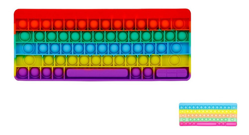 Pop It Original Importado Antiestres Teclado Arcoiris Pc