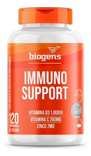 Complejo de vitamina C + Vit. D3 1000 UI + Zinc 120 cápsulas, sabor Biogen sin sabor