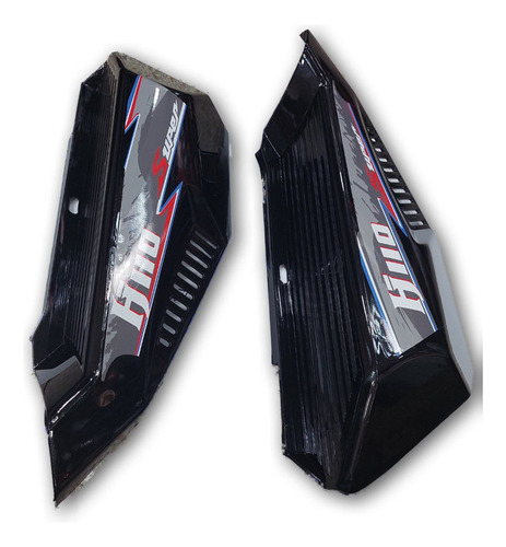 Tapa Lateral Trasera Kit Negro Hj 110 Hj110 Mope Solpar Moto
