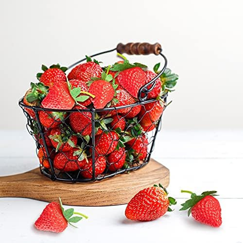 Videlly 20 Piezas Fresas Artificiales Fresas Falsas Fresas R