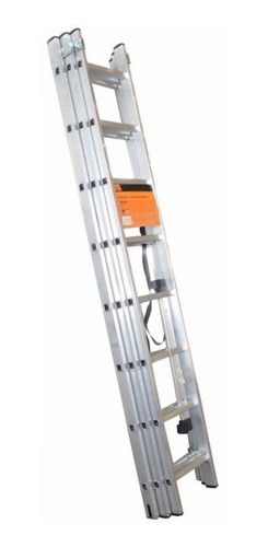 Imagen 3 de 3 de Escalera Extension Aluminio 18 Pasos 136kg Trabajo Pesado