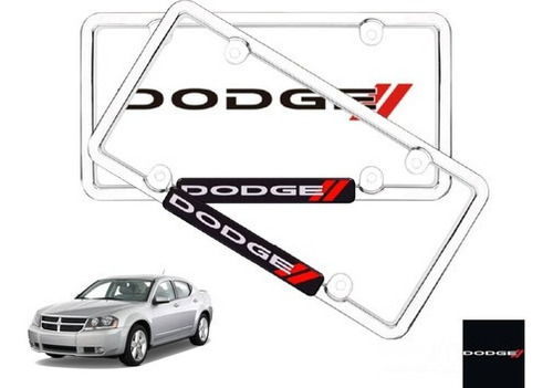 Par Porta Placas Dodge Avenger 3.5 2014 Original