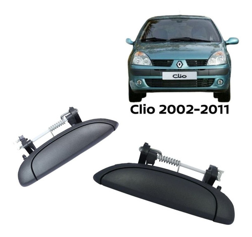 2 Manijas De Puerta Ext Clio 2003 Original