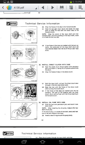 Manual Para Transmisión Automática Toyota Corolla A130-a131l (Usado)