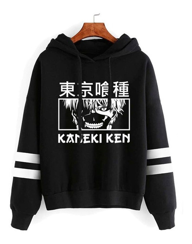 Buzo Hoodie De Rayas Tokyo Ghoul - Kaneki Ken - Anime Serie