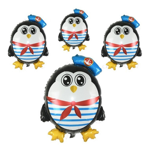 Globo Marine Pinguino 12´´ Pack X 10 Un  - (09425)