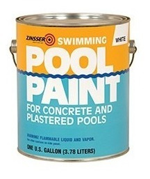 Pintura Piletas Importada Base Solvente Celeste X4