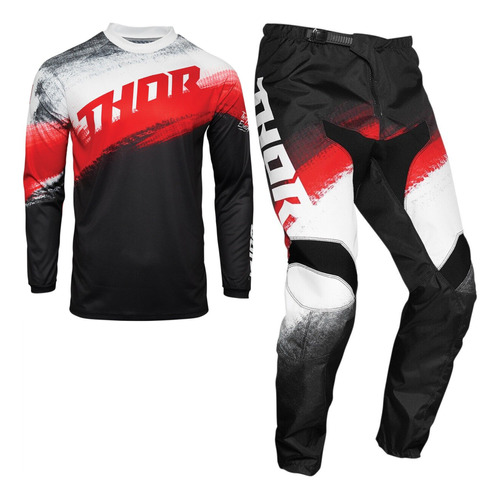 Conjunto Motocross Thor Sector  Kit Calca Camisa Trilha Bike