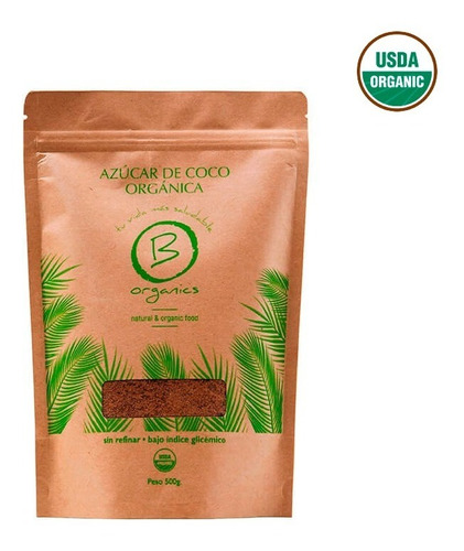 Azúcar De Coco 500g. Certificación Orgánica. Agronewen