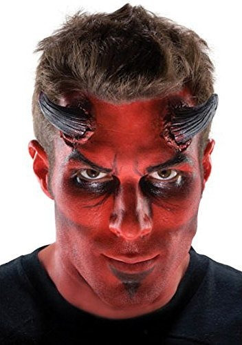 Disfraz De Látex Devil Horns Para Adulto Maquillaje Prótesis