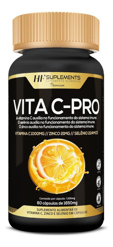 Vita C-pro Premium 1650mg 60 Caps Hf Suplements
