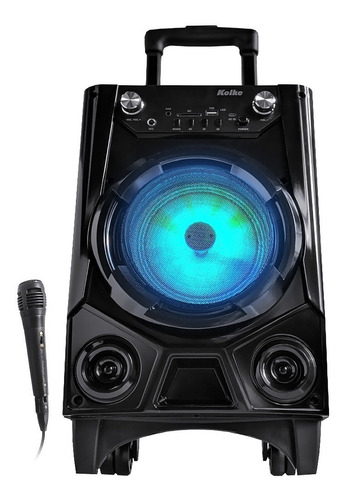 Parlante Bluetooth Karaoke Luz Fm Usb Potencia 3000w + Mic