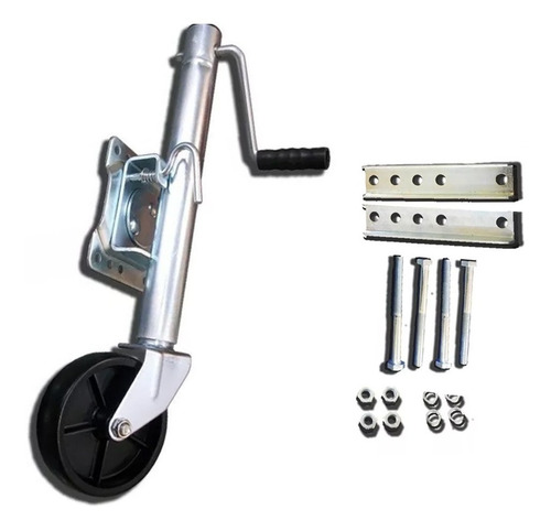 Rueda Timonera Para Trailer Rebatible Reforzada Envio Gratis