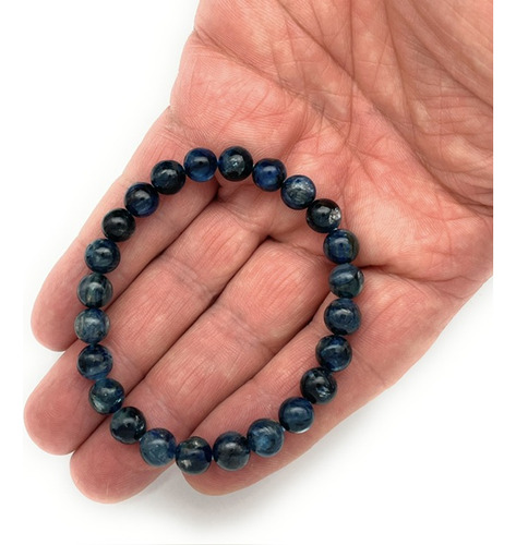 Pulseira Cianita Kianite Natural Bolinhas 9,5mm - 28138