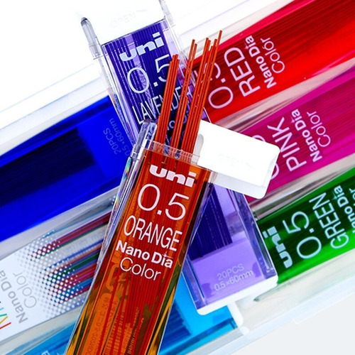 Puntillas 0.5 Color Naranja Uni Nano Dia Dibujo Minas