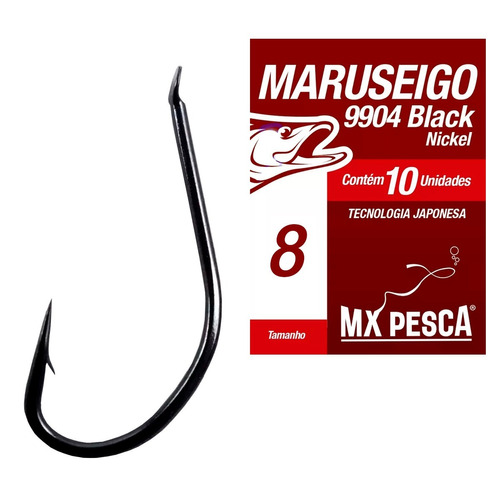 Anzuelo Trabucco Maruseigo Black Nickel  N° 8 X 10 Unidades