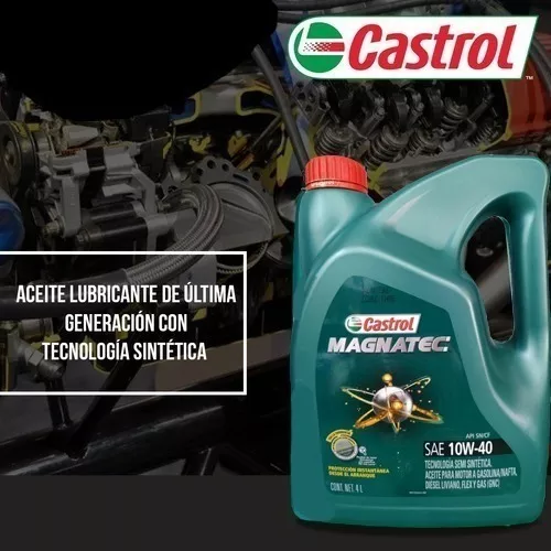 Aceite Castrol Magnatec 10w40 Tecnologia Sintetica 4 Litros