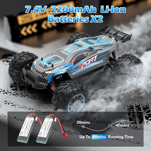 Itefdtutne Camión Rc Buggy Sin Escobillas 1/10 4x4