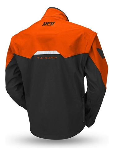 Campera Enduro Ufo Taiga C/ Protecciones Chaleco Desmontable Naranja Liso L
