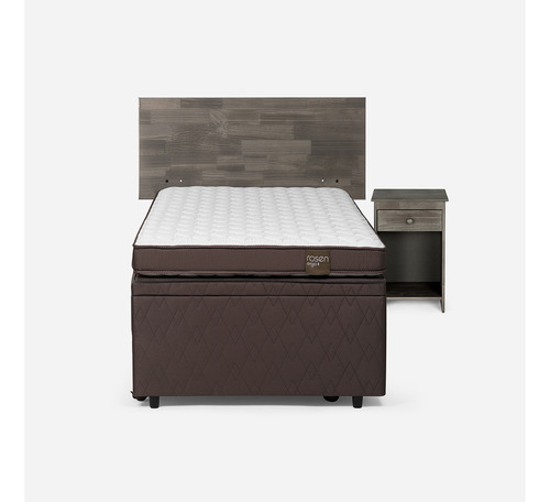 Bed Boxet Rosen Ergo T New 1,5 Plazas +muebles Tabor Grafito