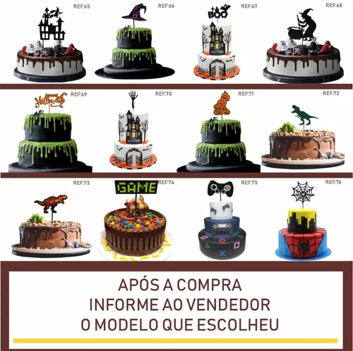 Topo de Bolo Topper 30 anos 7 Itens - Apollo Festas