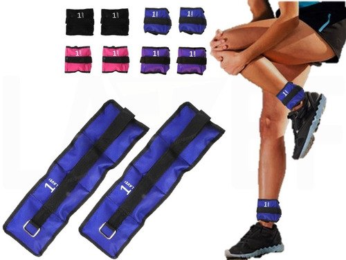 Pesas Tobilleras Kit 2 Pesas 1k (2 Libras) Deporte-fitness