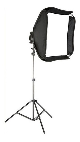 Softbox Difusor De Flash Speedlight 60x60 Cm Com Tripé