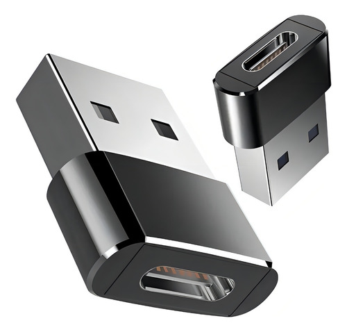 Adaptador Plug Usb 3.1 Tipo C Fêmea X Usb 2.0 Macho Otg Cor