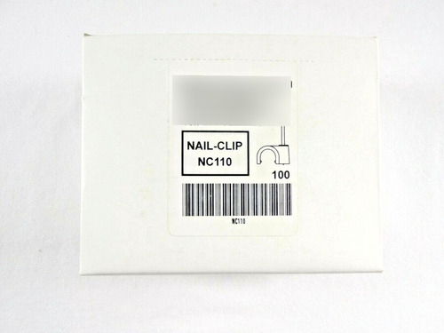 Cable Nail Clip Nc110 Hellermann Tyton, 0.43  Diameter,  Vva