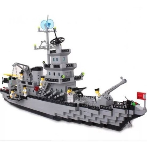 Barco Guerra Tipo Lego Marca Ausini 1276 Piezas Ref 222110