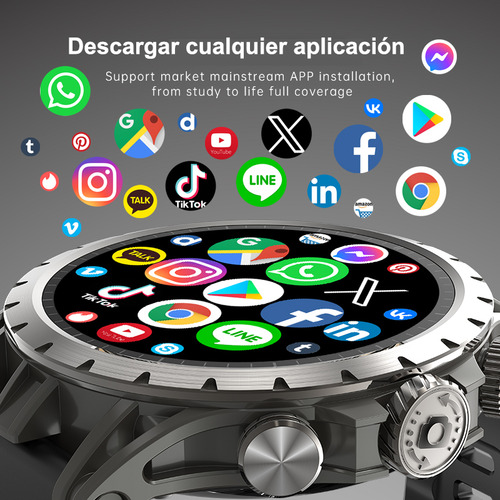 Gps Smart Watch Hombre Videollamada Para Hacer Una Llamada Tomar Una Foto Nfc Reloj Inteligente 8g+128g