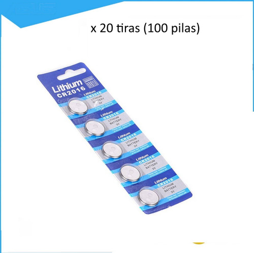 Pilas 2016 2025 De Litio Pack 5 Pilas X20 Tiras Viña