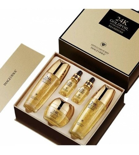 Imagen 1 de 1 de Set Skin Care Puré Gold 24k Antiarrugas De Ácido Hialurónico