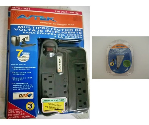 Multi Protector Avtek 7 Tomas Mpt1921 Con Control Remoto Pzo