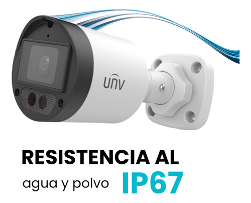 Uniarch Kit De Seguridad Kit-uac-104g-b122-cc-2tb 4 Cámaras Análogas 2mp Imagen A Color 24/7 + Hdd 2tb Micrófono Incluido Metálicas Protección Exterior Ip67 Máxima Seguridad B122 Cctv