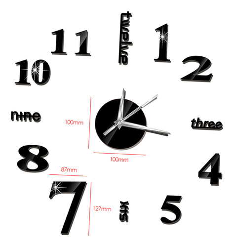 Reloj De Pared Para Decoración Del Hogar, Para Bricolaje, Es