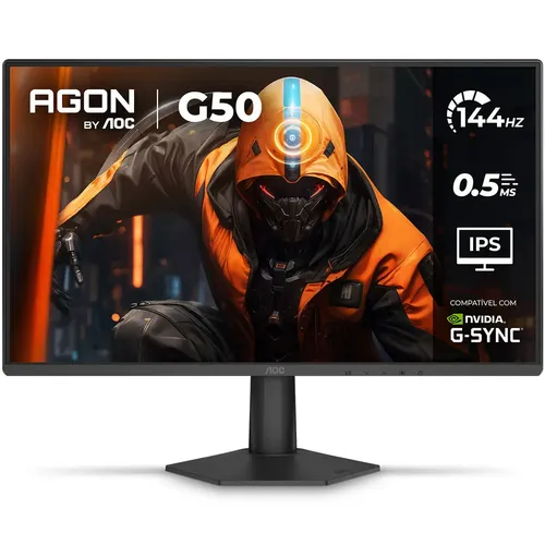 Monitor Gamer Aoc Agon G50 24 144hz 0,5ms 24g50f Preto