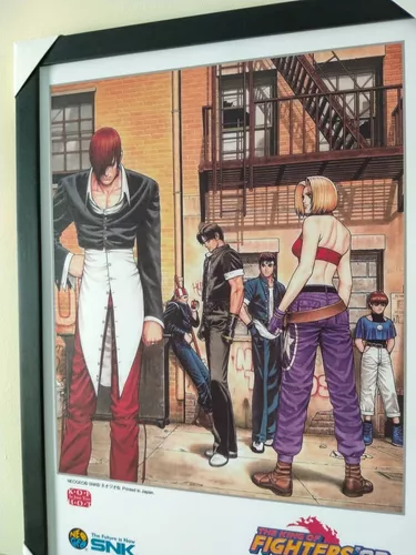 Quadro The King Of Fighters 97 Pôster Arcade - 33 X 45 Cm