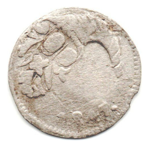 Moneda Colombia Plata 1/4 Real 1844 Bogotá