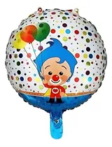 Comprar Pack 5 Globos Metalizados Redondos Del Payaso Plim Plim 45cm
