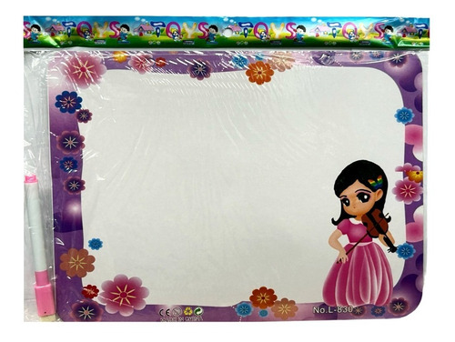 Pizarra Borrable Con Marcador Infantil Pack X10 Surtidos