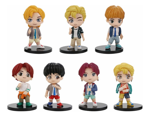 Bts Mini Figura Tinytan Para Ídolos 7pcs/set Decoración