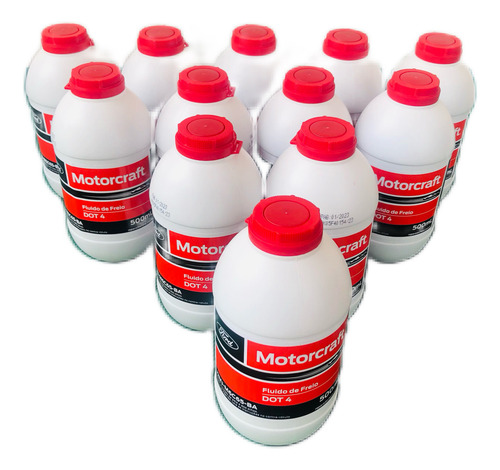 Kit 12 Fluido De Freio Dot 4 Ford Original Motorcraft 500 Ml