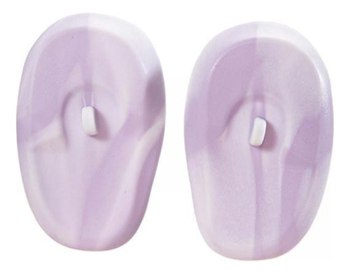 2 Protetores De Orelha De Silicone Para Violeta Claro