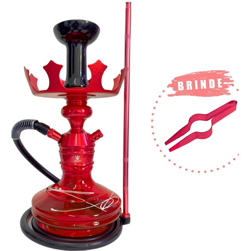 Imagem 7 de 8 de Narguile Triton Zip Original Prato Coroa Mangueira Silicone